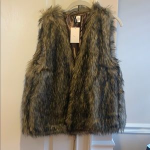 Never worn Faux Fur vest